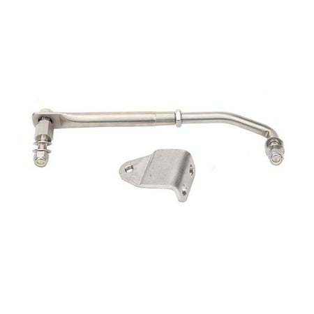 Erosion Resistant Steel Boat Steering Linkage Adjustable Length General Fit Steering Link Rod set for 15HP to 200HP