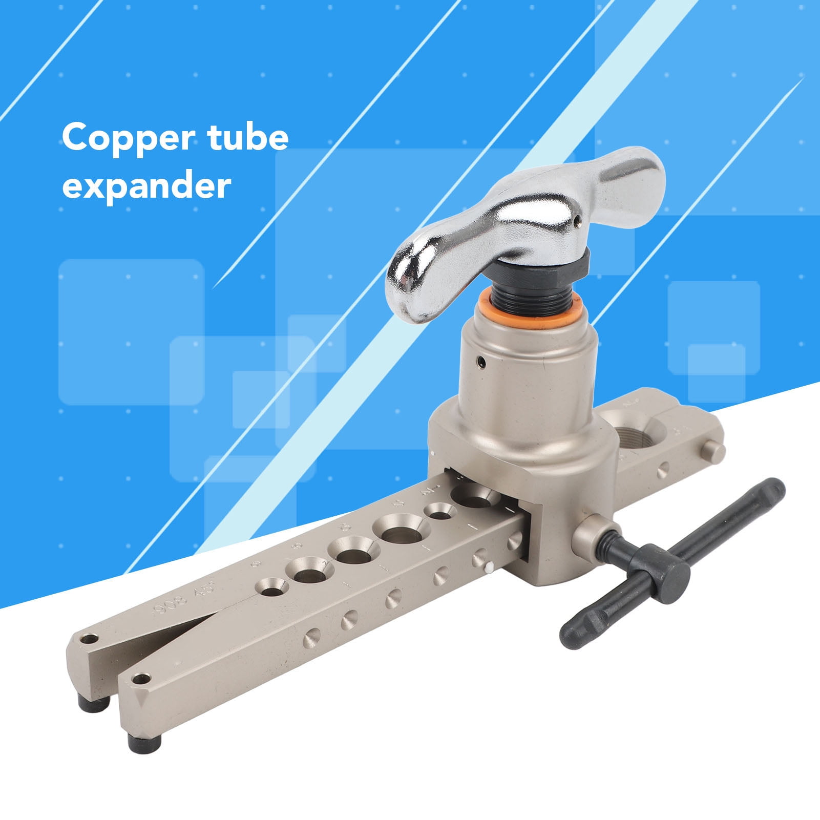 M Buder 9mm Copper Pipe Flaring Tool, High Carbon Steel Eccentric Tube Expander, Heavy-Duty HVAC Maintenance Flare Kit for Tubing (0.35 in / 9 mm)
