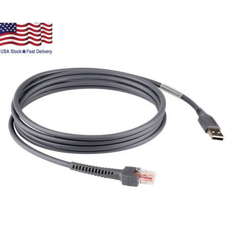 USB Cable 6ft for Symbol Barcode Scanner CBA-U01-S07ZAR  LS2208 LS9208 LS3578 DS9208 (The Best Barcode Scanner App)