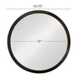 thumbnail image 4 of Tcbosik 20" Round Wall Mirror for Bathroom, Circle Vanity Mirror for Wall Decor-Wooden Frame for Entryway Bedroom Living Room (Black), 4 of 8
