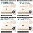 thumbnail image 2 of Soft quilted mattress cover, breathable blended padded thick protector, without pillowcases, bedroom essential, decorative pad, elegant mattress cover, high-quality sewing, breathable fabric, plush b, 2 of 5