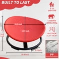thumbnail image 2 of Jopath Kids Swivel Chair,360° Spinning Chair,200 lbs Capacity,Spinning Sensory Seat for Children,Autism-Friendly Toy with Non-Slip Metal Base,Spin Chair for Balance and Coordination,Red, 2 of 8