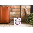 thumbnail image 3 of Strength Dignity Laughs Magenta Foliage 5 x 5 Wood Tabletop Sign Plaque, 3 of 4