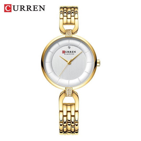 Luxury Brand Curren Simple Casual Quartz Watches Women Silver Dress Wristwatch Female Clock Ladies Watch With Stainless Steel - Quartz Wristwatches