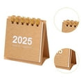 thumbnail image 6 of balikha Small Desktop Calendar Versatile Efficient 2025 Mini Calendar Stand up Calendar for Planner Daily Home Supplies Khaki, 6 of 9