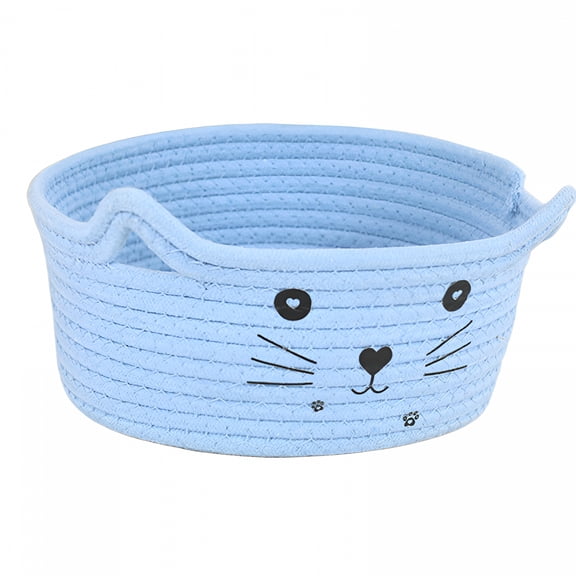 LAMIRO Cotton Cloth Storage Organizer Basket Cat Ears Toy Basket