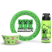 Retro Gaming Minecraft Dinnerware Set , 3-piece set