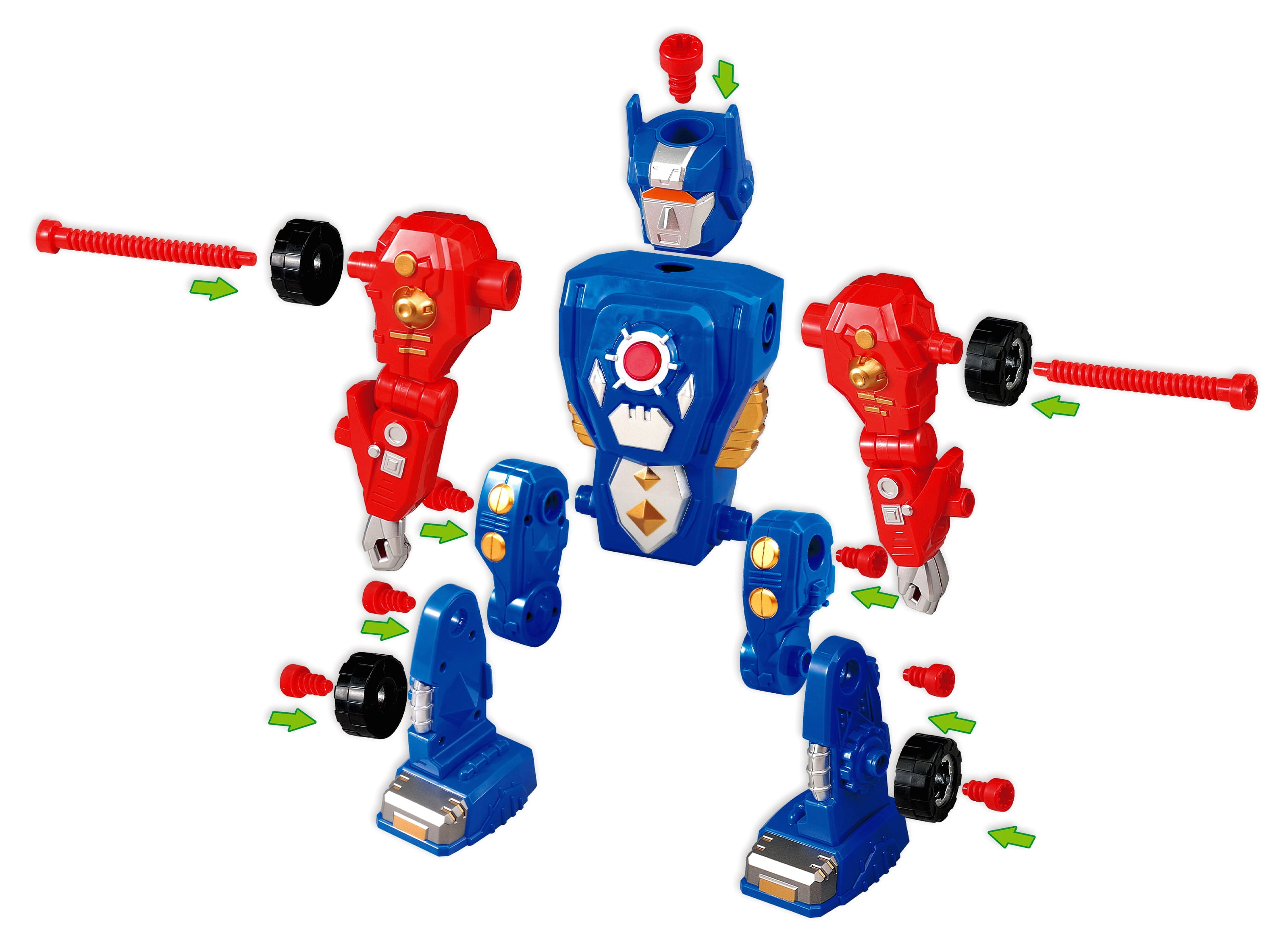 Robotic Revolution Take-A-Part Transformer Robot Building Kit Construction Toy With 31 Pieces