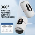 thumbnail image 6 of 2-in- Electric Foot File Callus Remover, QQZ Automatic Dead Skin Grinder with Pressure Sensor, Rechargeable Pedicure Tool for Home Use Smoothing Rough Feet, 6 of 7