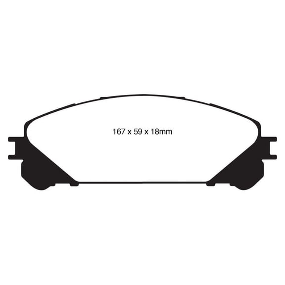 EBC Brakes Greenstuff 6000 Series Heavy Duty 4x4/SUV/Light Truck Brake Pad Set Fits select: 2008-2019 TOYOTA HIGHLANDER, 2011-2023 TOYOTA SIENNA