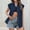 Navy, variant on Pxiakgy Linen Shirts for Women Women's Elastic Cuffs Cotton Linen Button Up Shirt for Daily Casual Commuting Summer Loose Fit Sleeveless Button Down Shirts for Women Black L