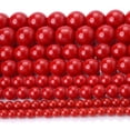thumbnail image 4 of Cuentas redondas sueltas de piedra de ágata, turquesa, amazonita y coral rojo natural para hacer joyas, pulseras, collares y manualidades hechas a mano, 4 of 5