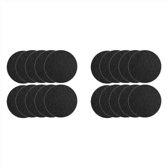 20 Pcs Filtre à Charbon pour Seau de Compost 6,7 Pouces Filtre de Bac de Compost au Charbon Actif de Cuisine Remplacer pour Bac de Comptoir