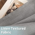 thumbnail image 2 of Grey Linen Curtains 90 Inch for Bedroom, Grommet Thick Linen Textured Burlap Curtains Light Filtering Privacy Drapes for Living Room/French Door, Set of 2, 52 x 90 Inch, 2 of 15