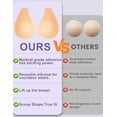 thumbnail image 2 of NIUTA Lift Nipple Covers for Women, Ultra-Thin Seamless Sticky Adhesive Bras, Push Up Reusable Solid Silicone Pasties Bras, 2 of 6