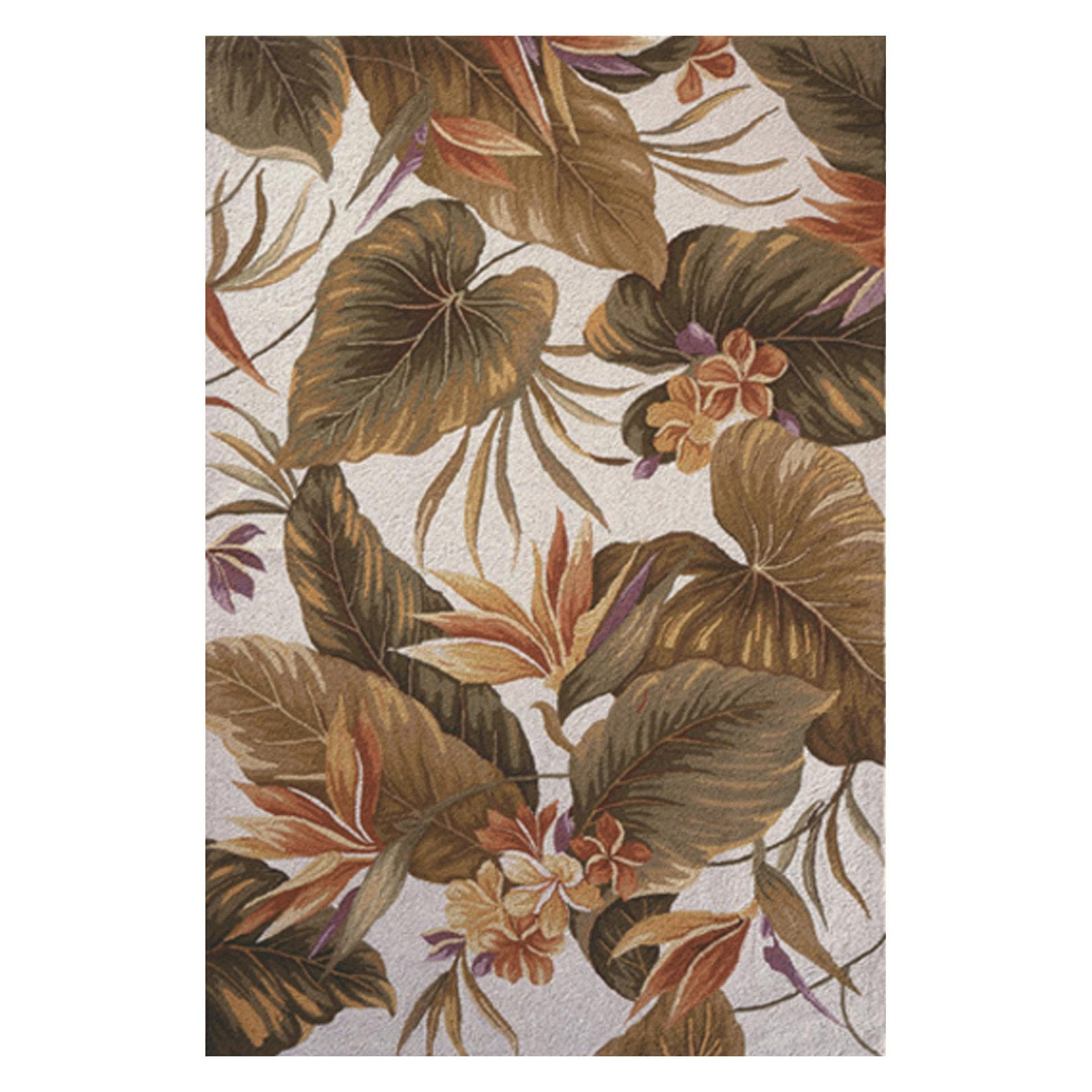 KAS Rugs Colonial 1737 Tropical Paradise Area Rug Ivory
