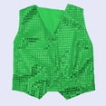 thumbnail image 5 of Little Boys' 2 Piece Outfits Sleeveless Solid Color Sequin Sparkly Vest Jazz Dance Performance And Pants Summer Outfit Set for Boys Size 6-7T, 5 of 6