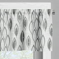 thumbnail image 5 of Ambesonne Leaves Valance & Curtain, Greyscale Foliage Abstract, 55"x30", Grey and Pale Grey, 5 of 6