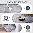 thumbnail image 2 of Modern Abstract Area Rug Foldable Non Slip Tumble Throw Rug Soft Low Pile Stain Resistant Farmhouse Distressed Accent Carpet for Living Room Home Playroom Nursery Office, 2 of 8