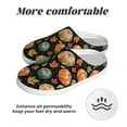 thumbnail image 6 of Fotbe Daisy maple leaf Pattern Women's Fuzzy Curly Fur Memory Foam Loafer Slippers Indoor Outdoor Slippers Winter Home Shoes-40/41, 6 of 7