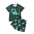 thumbnail image 3 of Ensemble Garçon T-Shirts Imprimés + Shorts Col Rond Tenue d'Été Garçon 7-8 Ans Vêtements, 3 of 3