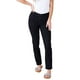 thumbnail image 1 of Prolriy Jeans para mujer, vaqueros ajustados con dobladillo, cintura alta, elásticos, modernos, casuales, deportivos, ajustados, vaqueros para mujer, vaqueros negros 3 L, 1 of 5