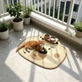 thumbnail image 4 of Btomtd Pet Feeding Mat Quicks Drying Absorbent Non Sliped Cats And Dog Bowl Mat Pet Food And Water Dispenser Suitable For Indoor Use For Cats And Dogs, 4 of 6