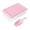 Pink, variant on Ice Cube Tray with Lid and Bin for Freezer, Easy Release 55 Nugget Ice Tray with Cover, Storage Container, Scoop. Perfect Small Ice Cube Maker Tray & Mold. Flexable Durable Plastic, BPA Free