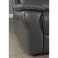 thumbnail image 6 of Furniture of America Soron Contemporary Leather 3-Piece Sofa Recliner in Gray, 6 of 7