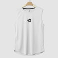 thumbnail image 6 of Caqnni Men's Gym Tank Tops Workout Muscle Tee Sleeveless Fitness Bodybuilding T Shirts Cool Summer Beach Vacation XXXL,White, 6 of 8