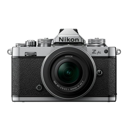 UPC: 0018208016754 | Nikon Z fc DX-Format Mirrorless Camera Body w/NIKKOR Z DX 16-50mm f/3.5-6.3 VR – Silver
