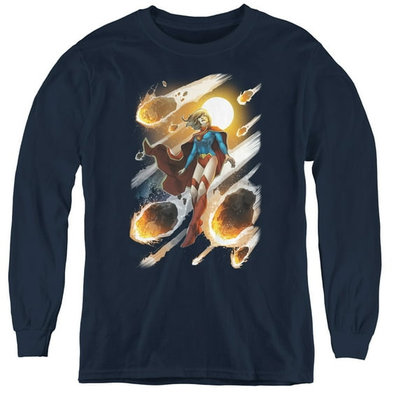 Jla - Supergirl #1 - Youth Long Sleeve Shirt - Medium