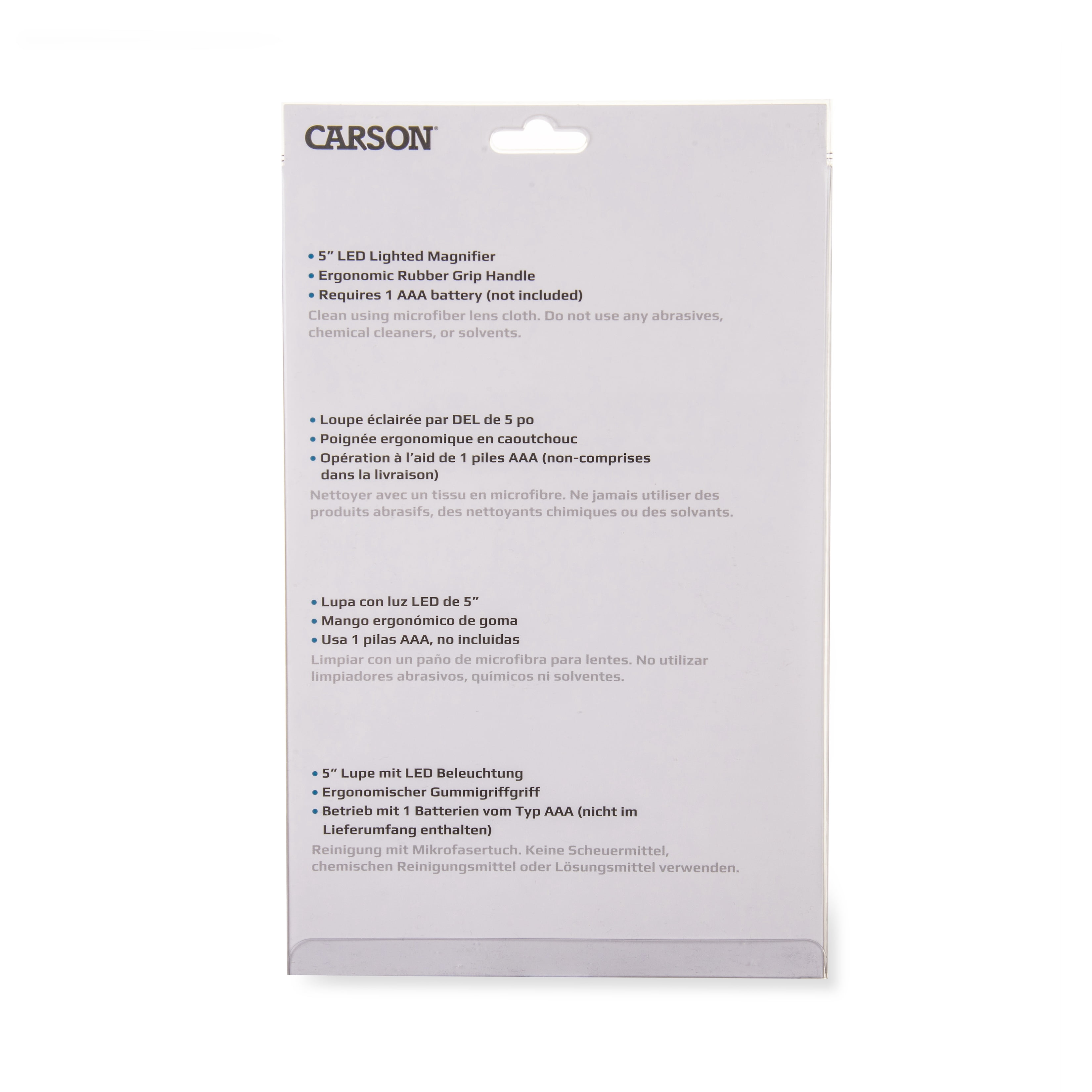 Carson HandHeld LED Lighted 1.5x Oversized Magnifier with 4.5x Spot Lens Great for Reading, Crafts, and Hobbies
