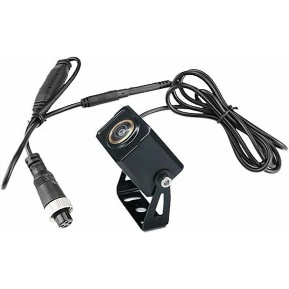 Applicable to AHD 1080P PAL 4Pin Fisheye Lens Mini Size Car Rear View Reverse Camera Night Vision Waterproof Compatible For Caravan Truck Rv Van(Camera with 5m)