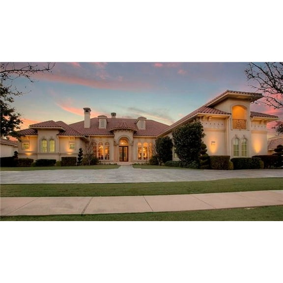 015-9290: Chateau Mediterranean 5 Bed, 8 Bath Luxury Home Plan, 7354 Sq Ft: Full Blueprints with License to Build by Home Plan Marketplace - Lesuto