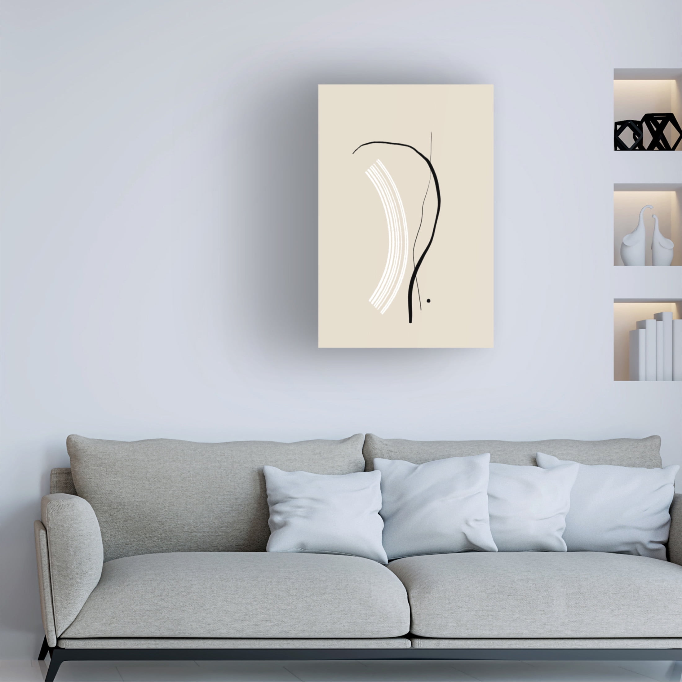 Trademark Fine Art uplusmestudio Composition Of Lines The First Canvas Wall Art