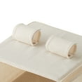 thumbnail image 4 of Mainstays Canvas 6-Shelf Hanging Closet Organizer for Shoes and Clothes, Beige, 4 of 6