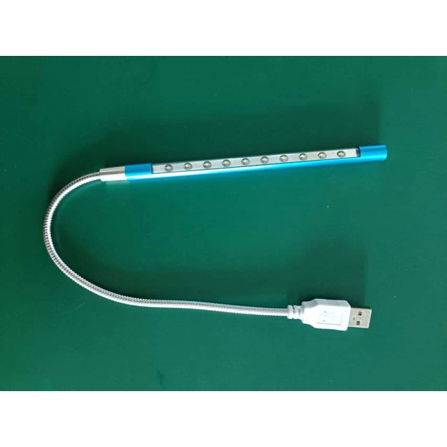 Luz de noche para cabina de lectura para dormitorio de estudiantes, luz de escritorio de aprendizaje USB con luz LED portátil, USB de aluminio, 10 luces