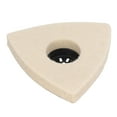 thumbnail image 5 of 5PCS Wool Polishing Pad with Alloy Steel Base Triangular Felt Buffing for Oscillating Tool, 5 of 5