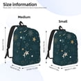 thumbnail image 2 of Vsdgher Christmas Snowflake Print Canvas Backpack Travel Rucksack Unisex Knapsack 15.7/17.7Inch Laptop Backpack for Work,College-Small, 2 of 5