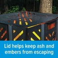 thumbnail image 4 of Camco 51250 Outdoor Yard Debris Burn Bin Incinerator with Lid, Large, 45 Inch, 4 of 13