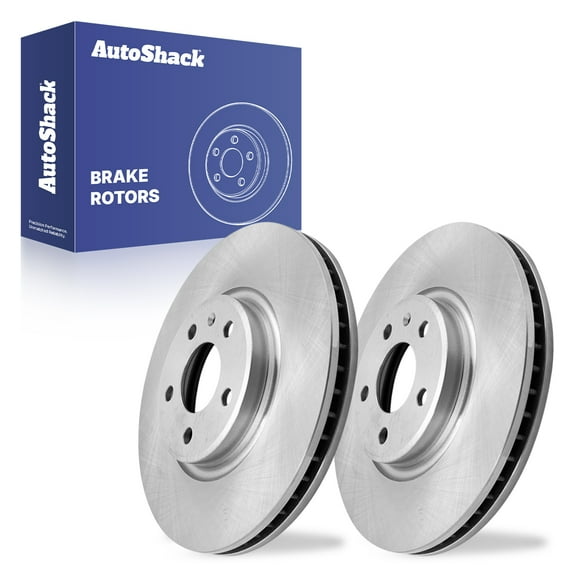 AutoShack Front Vented Brake Rotors 2-PC Set Replacement for 2009-2017 Audi Q5 2011-2016 Audi A4 12.59" (319.8 mm)
