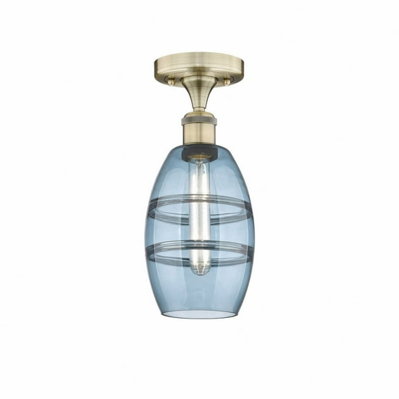 Innovations Lighting - Vaz - 1 Light Semi-Flush Mount In Industrial Style-8.25