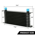 thumbnail image 6 of PIT66 Universal AN10 Engine Transmission Oil Cooler Fit for Japanese Model Black 10 Row Aluminum with Filter Relocation Kit A Set, 6 of 12