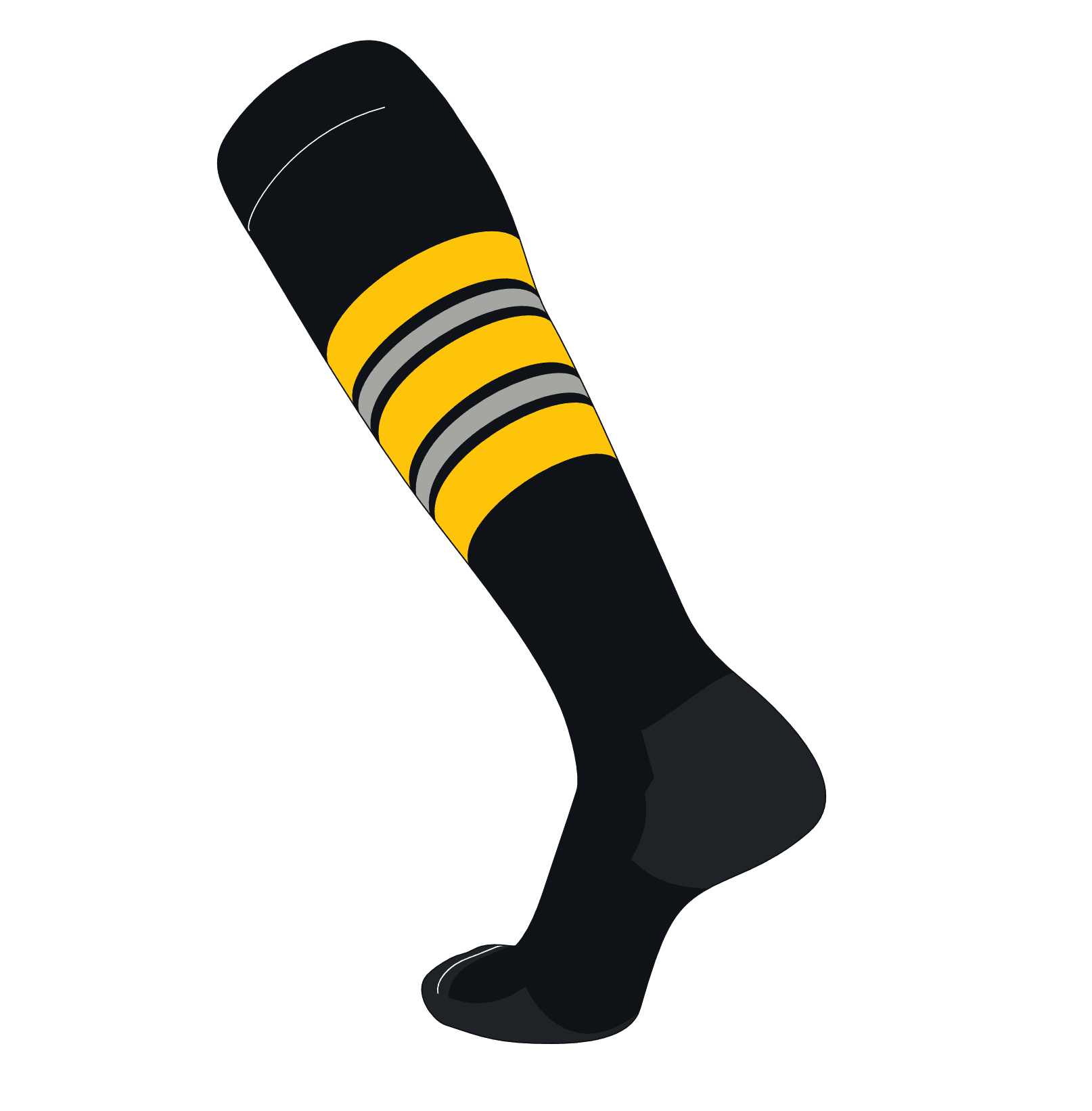 Maroon/Grey and Navy Hooped Football/Rugby/Hockey Socks 