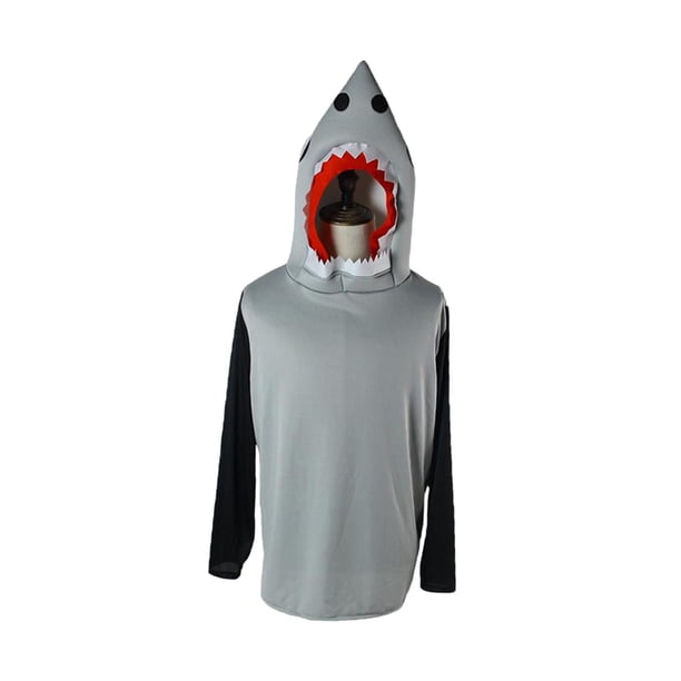 Disfraz de tiburón, y divertido disfraz de animal para cosplay para fiesta temática marina, juego de rol