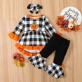 thumbnail image 2 of JLMSPLWG Fall Baby Girl Outfit Newborn Halloween Onesie Fall Romper Toddler Outfits for Girls 2t-4t Toddler Coveralls Kids Outfits Infant Clothes, Orange 18-24 Months, 2 of 8
