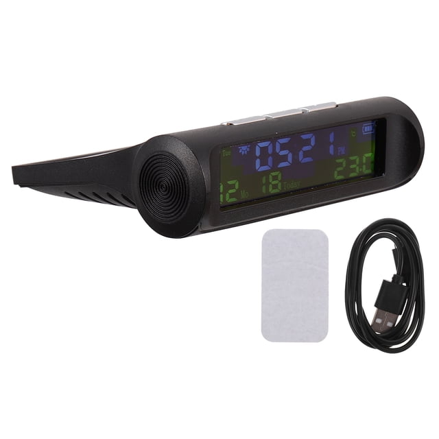 MasteelfCA Solar Car Clock Auto Digital Watch Driving Electronic Clock Solar Clock Device