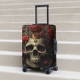 thumbnail image 6 of Hirioo Classical Rose Crown Skull for Elasticity Suitcase Cover (No luggage Included) Durable Luggage Protector Fits 18-32 Inch Luggage-Medium, 6 of 7
