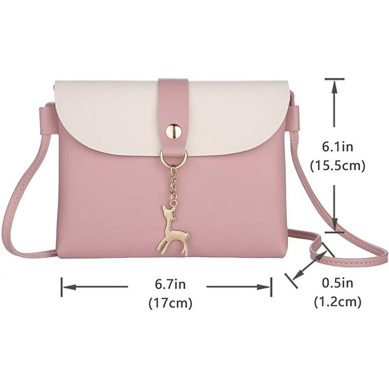 Women Handbag Small Cute Crossbody Bag Girl Satchel Crossbody Bag Pu  Leather Shoulder Bag With Coin Purse Purple